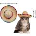 1 PCS Pet Straw Hat Funny Mini Mexican Hats Mexican Sombrero Cap Dog Sombrero Hat for Fiesta Carnival Mexican Theme Party Decorations Dogs Cats Party Favors - Buy Online on GoSupps.com