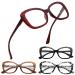 Eyekepper 4-Pack Chic Reading Glasses for Women Oversized Readers +2.50 4pcs-mix 2.5 x