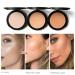 3 Colors Pressed Powder | Waterproof Oil Control | Whitening Face Foundation | For All Skin Tones (2#) - Buy Online on GoSupps.com