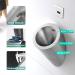 Stainless Steel Urinal Smart Men's Wall Mounted Sensor Urinal - Commercial Splash-Proof Toilet for Bar with Automatic Flush System Silver - Buy Online on GoSupps.com