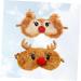 Shop NOLITOY 4 Pcs Animal Eye Masks | Plush Rudolph Eye Cover for Travel & Sleep | Soft Blindfolds for Comfort & Style - Buy Online on GoSupps.com