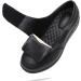 Adjustable Diabetic Shoes for Elderly Men & Women | Anti-Slip Sole | Comfortable House Shoes | Closed Toe - Size 12.5, Black - Buy Online on GoSupps.com