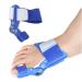 Oiakus bunion corrector for women 2PCs hallux valgus corrector large toe joint adjustable large toe pain relief for women men support during the day night blue