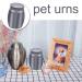 Mini Stainless Steel Waterproof Keepsake Urn for Human Pet Ashes - Small Memorial Cremation Jar (Black) - Buy Online on GoSupps.com