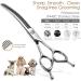 FOGOSP 7.5'' Curved Thinning Shears for Dogs - Professional Medium Large Dog Grooming Shears with 35% Thinning Rate - Buy Online on GoSupps.com