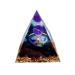 Moonstone Crystal Orgone Pyramid Ogan Crystal Energy Tower Nature Reiki Chakra Crushed Stone Jewelry Flower of Life Crystal Orgonite Pyramid Healing Chakra Pyramid Azure