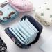Yurosiay Women's Portable Tampon Storage Bag - Waterproof Mini Organizer for Menstruation - Stylish Black Zipper Pocket for Girls - Buy Online on GoSupps.com