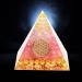 Pink Moonstone Crystal Orgone Pyramid - Energy Tower for Chakra Healing with Flower of Life Design - Handcrafted Orgonite Jewelry - Buy Online on GoSupps.com