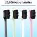 8-Piece Nano Soft Toothbrush Set for Adults and Kids - Extra Soft Bristles for Gentle Oral Care - Black, White, Pink, Green Handles - Buy Online on GoSupps.com