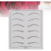 OHPHCALL 6 Pcs eye brow shaping kit eye brow practice skin eyebrow microblading set eyebrow trimming - Buy Online on GoSupps.com