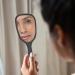 Compact Travel Makeup Mirror with Handle - 8 Piece Set of Small Handheld Hand Mirrors in Blue, Black, Red, and White - Buy Online on GoSupps.com