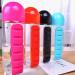 2-in-1 Pill Box Cup Organizer & Water Bottle - 600ML Daily Medicine Storage 7 Day Medication Holder for Travel & Sports - Rose - Buy Online on GoSupps.com