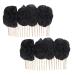 Bobby Pins Black Hair Clip Decor Hair Pin Hair Barrettes Bridal Barrette Bridal Flower Clip Cloth Flower Hairpin Metal Bridal Bucket Bride