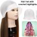 Highlight Cap Punched Hole Silicone Highlight Hair Cap with Needle and Hair Dye Brush Dyeing Staining Tools Reusable Highlighting Poked Hole Caps for Color Hair Salon Hairdressing Dyeing Staining - Buy Online on GoSupps.com