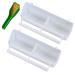 Seneme Bird Water Dispenser for Cage, Bird Food Feeder for Cage, Bird Food Bowl Cups, Bird Waterer Food Feeder, Birds Dispenser Feeder, Hanging Food Feeder for Cage with Feeder Accessories 2 Pack