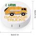 Love Garbage Trucks Round Case For Contact Lens Kit Storage Box with Mirror Printed - Buy Online on GoSupps.com