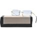 KDOQ Rimless Square Anti Blue Light Glasses for Men & Women - Gold | Computer Gaming Eye Strain Relief - Buy Online on GoSupps.com