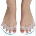 ALINZO Gel Toe Separators - Orthopedic Bunion Corrector for Hallux Valgus - 4pc Set for Women & Men - White Child Size - Buy Online on GoSupps.com