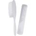 Trjgtas Headwear Baby Girls White Hairbrush Newborn Hair Brush Infant Plastic Comb Head Massager