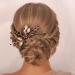 Kercisbeauty Gold Leaves with Black Beads Small Cute Hair Comb for Wedding Brides Bridesmaid Women Girls Special Occasion Handmade Jewelry - Buy Online on GoSupps.com