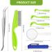 Starfa Lab Tick Removal Tool Set - 7PCs Plastic Lever & Stainless Steel Tweezers for Dogs Cats & Humans - Buy Online on GoSupps.com