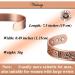 VicMAG Copper Magnet Bracelet for Men | Arthritis Pain Relief | Adjustable Pure Copper Cuff with Gift Box | International Shipping - Buy Online on GoSupps.com