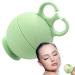 Suphyee face ice shape ice holder for face-round ice holder face scooter |Facial ice shape scooter ice face form cold cool silicone brush summer massage for women green