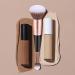 Foundation Brush Double Head Makeup Brush | Multi-purpose Makeup Brush For Foundation Powder Liquid Concealer Cream Blush Black Handle Rose Gold Tube - Buy Online on GoSupps.com