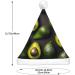Rainbow Flowers pattern LED Christmas Hat for Adults - Vibrant Colors and Long-lasting LED Lights Avocado Fruit Pattern 1 - Buy Online on GoSupps.com