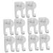 Cabilock 10 pcs No hook shaver holder for the bathroom shaving hook for bath towel razor storage aluminum alloy clothes hook man space aluminum