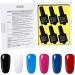 Lagunamoon Gel Nail Polish Set - Red Black White Colors - Long Lasting Salon Quality - UV LED Light - 8ml Hot Lips - Manicure Gift Set - Buy Online on GoSupps.com
