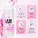 AuReve Rose Eyelash Extension Cleanser 600ml - Paraben & Sulfate Free | Lash Shampoo for Makeup Removal at Salon or Home - Buy Online on GoSupps.com