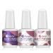 Mobray Gel Base and Top Coat, 3Pcs 15ml Clear Gel Matte Top and No Wipe Shine Top Gel Base Coat Set Long Lasting Glossy Gel Top Coat Soak Off Nail Art Basic Gel Set Nail Lamp Needed DIY Home