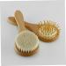 Organic Bamboo Baby Hairbrush Set for Natural Hair Care - Wooden Comb and Soft Wool Bristles for Infant Scalp and Toddler Bathing Essentials - Buy Online on GoSupps.com
