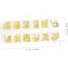 FRCOLOR 25 Boxes Nail Decoration Metal Nail Art Stickers Nail Pendant DIY Nail Decoration Nail Art Set Wedding Decoration Gold Decoration Nail Rhinestone Manicure Decor Charm Suite - Buy Online on GoSupps.com