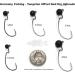 Harmony Fishing Tungsten Offset Weedless Ned Rig Jigheads 1/8oz - 5 Pack - Buy Online on GoSupps.com