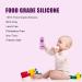Soothing Silicone Baby Teething Toy with Pacifier Clip - Pink | Molar Toy for Babies 3-18 Months - Buy Online on GoSupps.com