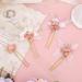 IYOU Flower Girl Headpiece Pink Floral Hair Pins Communion Bridal Wedding Hair Accessories for Girls - Buy Online on GoSupps.com