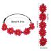 Daisy Flower Headband Multicolor Floral Garland - 3 Piece Set for Women & Girls | Adjustable Elastic Hair Band for Wedding, Festival, Party - Buy Online on GoSupps.com