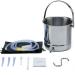 Coffee Enema Bucket Kit Enema Kit for Colon Cleansing Bucket Home Colonic Kit Enema for Men/Women for Cleansing and Detoxifying Enemas Suitable for Coffee Stainless Steel Bucket