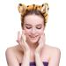 OSOPLAY Tiger Print Fuzzy Hairband Set - 2 PCS Women's Animal Ear Elastic Headband for Skincare and Spa - Buy Online on GoSupps.com