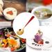 Soup Spoons Stainless Steel Tablespoons with 6 Colors 5 Pieces of Kitchen Dinner Dessert Scoops Set for Tea Dessert Salt Sugar(Red) - Buy Online on GoSupps.com