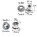 Bicycle Wheel Hub Axle Nuts Set | 4pcs Track Nut Bike Accessories | M10 Rear Axle + M9 Front Axle Nuts | 7075 Aluminum Alloy - Buy Online on GoSupps.com