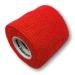 Lisacare self -adhesive associations - 12 rolls 5cm wide - medical device - wrap bandage for fast first aid with color and motif selection (red) red 12 -series set