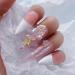 Wedding Acrylic Resin Charms Elegant Nail Art Decor Aurora 3D White Nail Rhinestones Camellia - Buy Online on GoSupps.com