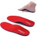 Orthotic Arch Support Shoe Inserts for Flat Feet & Plantar Fasciitis - A-Red - Mens 6-6.5  Womens 8-8.5 - 9.84 Inch - Buy Online on GoSupps.com