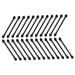 Baluue 25 Pcs Double Ended Eye Shadow Stick Makeup Beauty Tool Kits Eyeshadow Sponge Brush Plastic Black