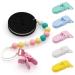 DHWEKU Pacifier Clips Set - Colorful T-Clip Baby Clip (6 PCS) | Durable Plastic Pacifier Chain Clips for Infants | International Shipping Available - Buy Online on GoSupps.com