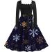 Hanxiulin Women's Christmas Hoodie Dress - Elk Party Sweatshirt with Pocket | Fashion Jumper for Autumn Winter - Dark Blue XXL - Buy Online on GoSupps.com
