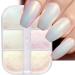 Pearl Holographic Nail Glitter | 6 Grid Chrome Nail Powder for Stunning Nail Art | Aurora Bubble Dipping Dust - Buy Online on GoSupps.com